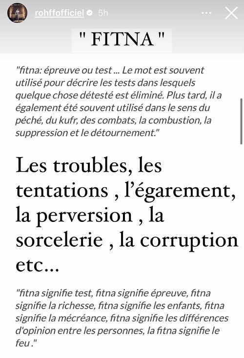 Rohff : voici la signification de son nouvel album, FITNA