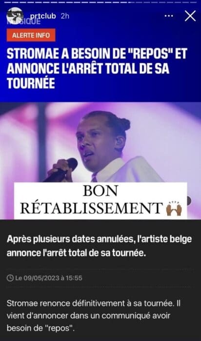 Stromae au plus mal recoit un surprenant message de Booba 2