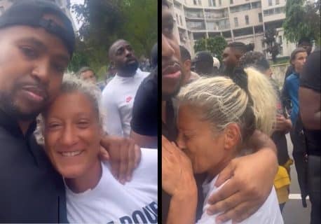Rohff soutient la mère de Nahel à la marche blanche