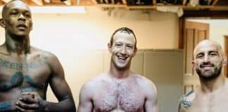 MMA : Mark Zuckerberg impressionne physiquement entraîné par Israel Adesanya