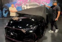 Alonzo présente son nouveau bolide, une superbe Audi RS6