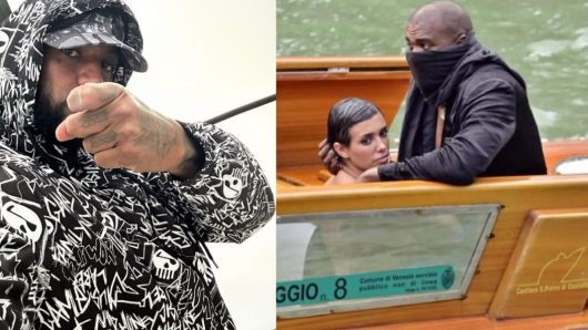 Booba se moque du look de Kanye West, pieds nus en Italie