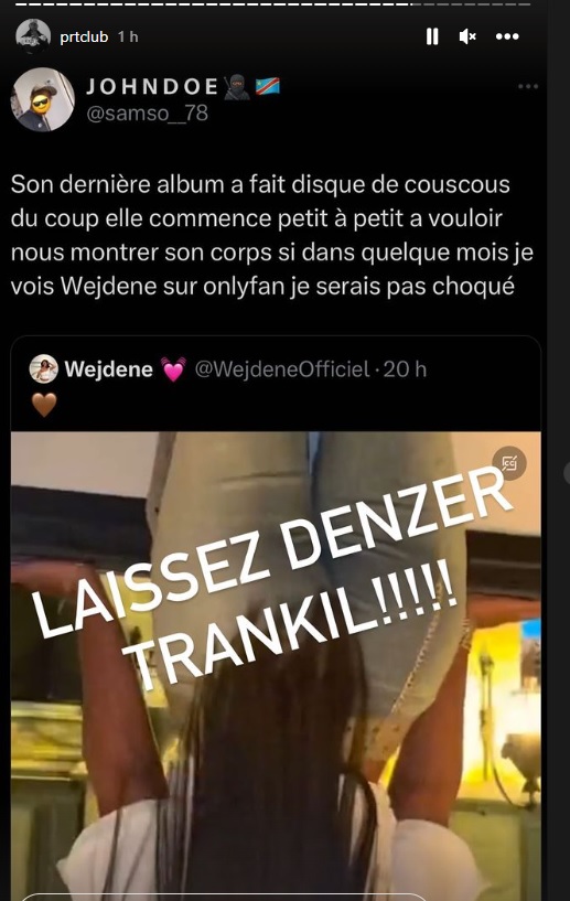 Booba veut relancer la carrière de Wejdene pour en faire la nouvelle Shay