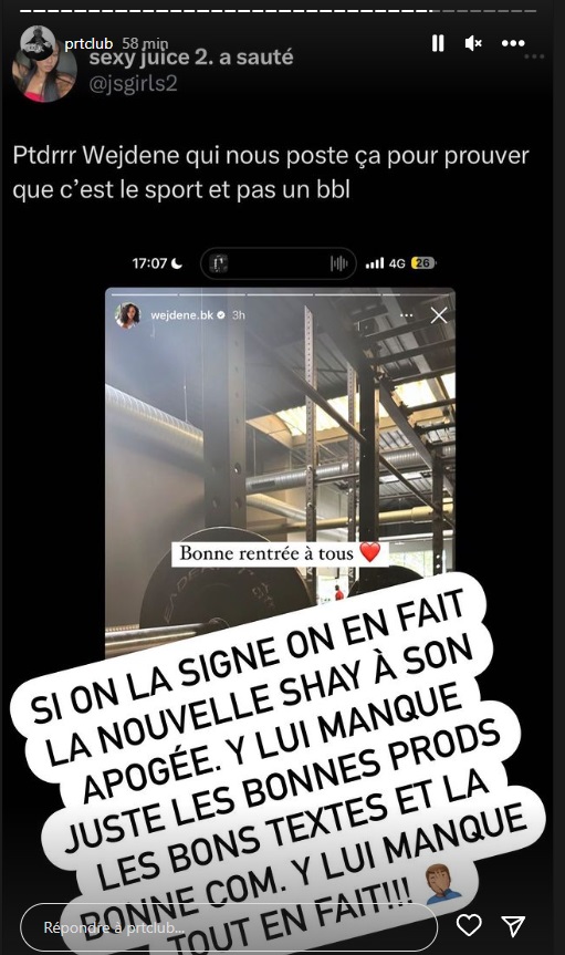 Booba veut relancer la carrière de Wejdene pour en faire la nouvelle Shay