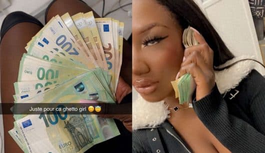 Aya Nakamura affiche sa fortune avec des liasses de billets comme éventail