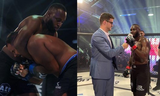 Abou Debeing remporte son 1er combat de MMA, Gims le félicite