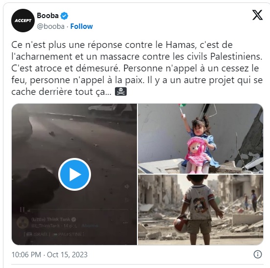 Booba prend la parole sur la situation à Gaza 2