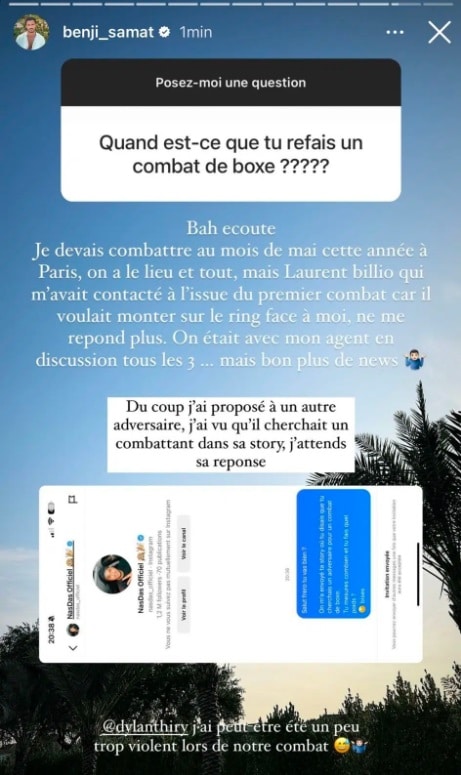 Benjamin Samat veut se battre avec Nasdas après s'être fait recaler par Laurent Billionaire
