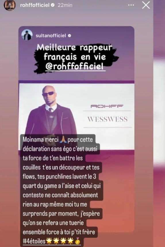Rohff est le meilleur rappeur français selon ce rappeur !