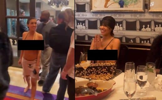 Kanye West fête l'anniversaire de Bianca Censori, sa tenue toujours aussi osée