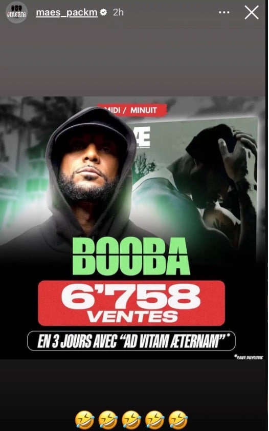 Maes ridiculise les chiffres de ventes de l'album de Booba 3