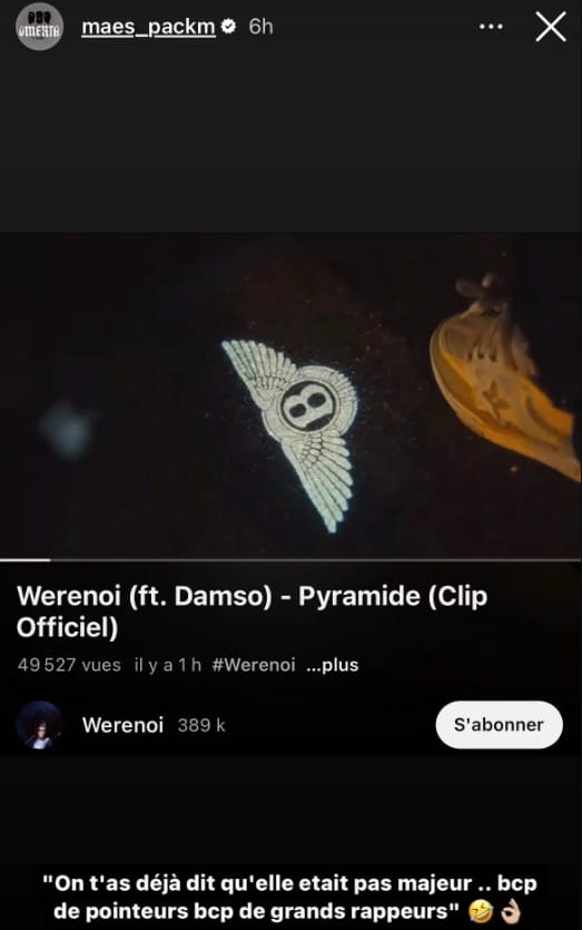 Damso clash Booba avec Werenoi, Maes réagit 2