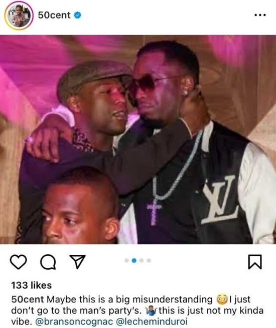 50 Cent ridiculise Diddy avec des photos embarrassantes 3