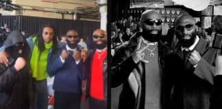 Kaaris, Koba LaD et Kalash Criminel avec Cédric Doumbé avant le choc contre Baki