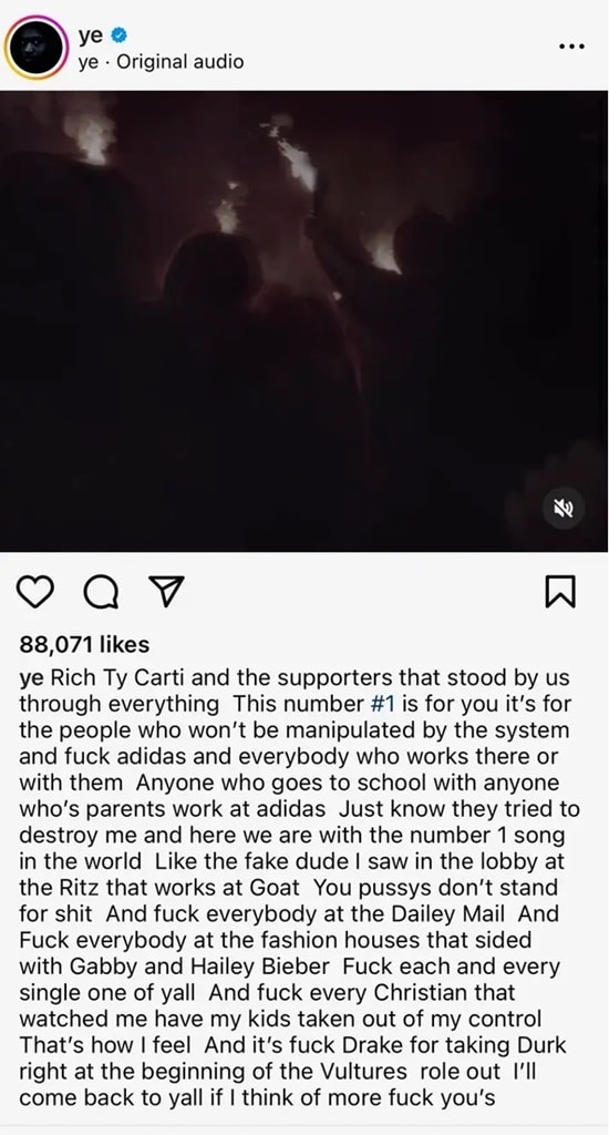 Kanye West reprend sa guerre contre Drake