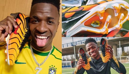 Vinicius joue en Air Max TN avec ses nouveaux crampons