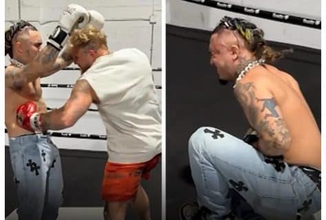 Jake Paul utilise Lil Pump comme punching-ball, le rappeur se tord de douleur