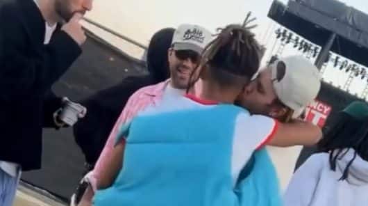 Justin Bieber embrasse Jaden Smith et met le feu
