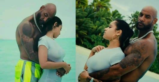 Booba avec une charmante Colombienne pour son BB