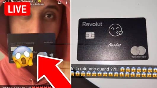 Nasdas casse internet avec le nouveau partage de sa carte bancaire