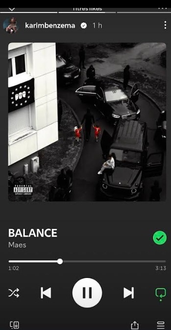 Benzema réagit au nouvel album de Maes 2