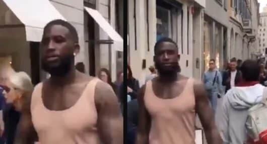 Gucci Mane se promène dans les rues de Milan et personne ne le reconnait