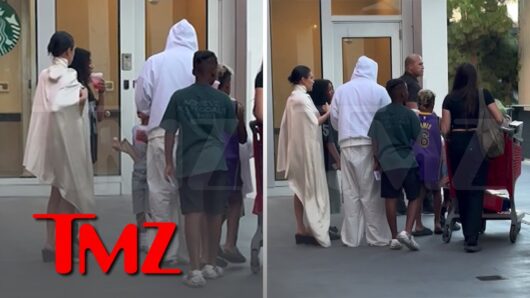 Bianca Censori choque avec son étrange tenue aux côtés de Kanye et North West