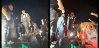 La réaction sans mâcher ses mots de SDM après un jet de verre en plein showcase