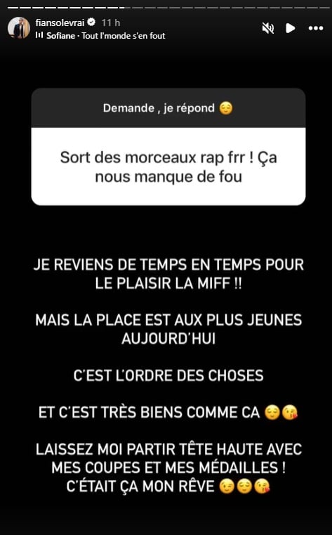 Fianso répond sur sa fin de carrière de rappeur