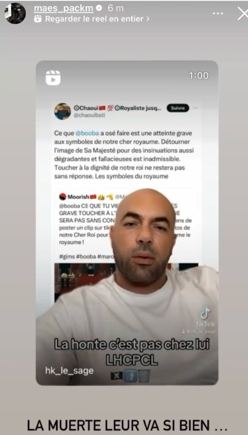 Maes tacle Booba sur la scandale de caricature du Roi Mohammed avec Gims