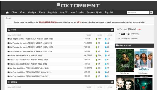 OxTorrent : la dernière adresse