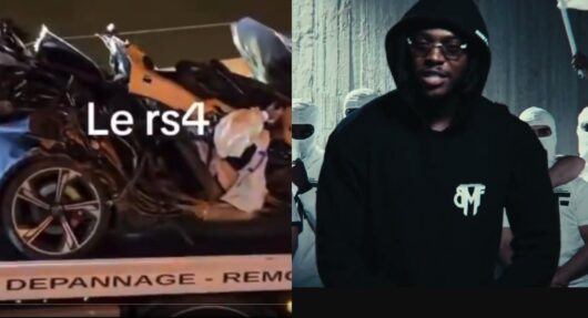Les images terribles de la Audi RS4 détruite par Koba Lad