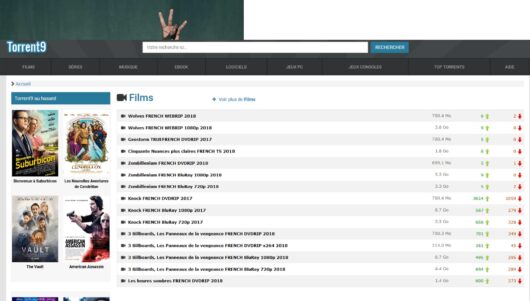 Torrent9, la nouvelle adresse active