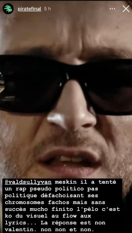 Booba menace directement de frapper Vald 2