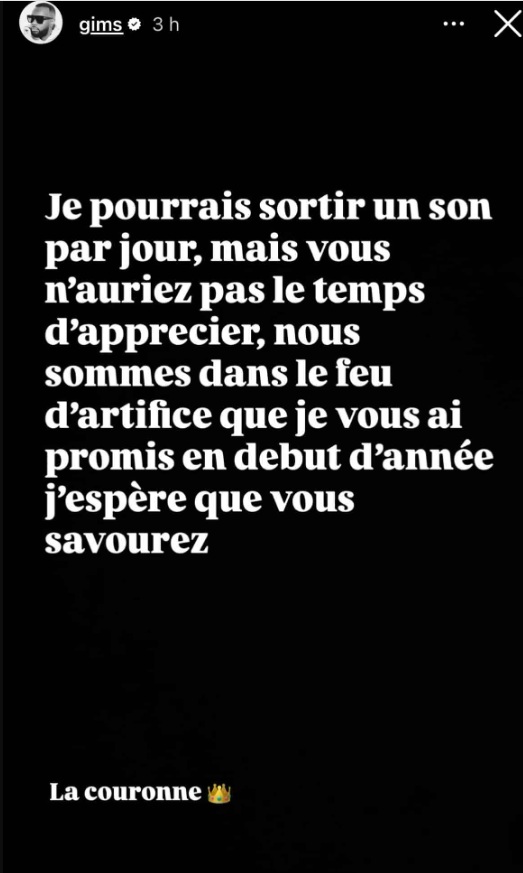 Gims en feu est prêt à sortir un single par jour